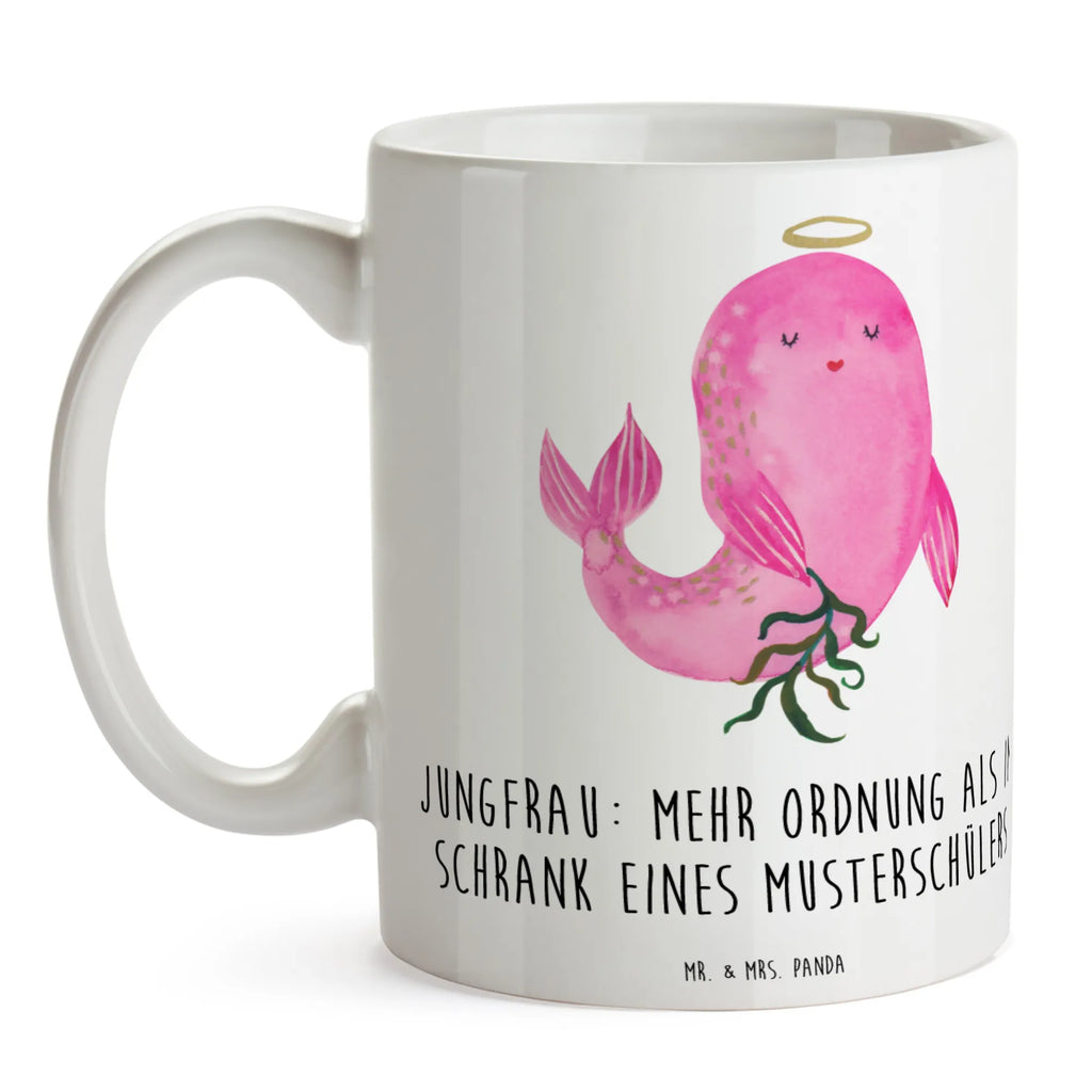 Mug Jungfrau: Mehr Ordnung als im Schrank eines Musterschülers Keramiktasse, Teetasse, Tasse, Geschenktasse, Kaffeetasse, Tasse mit Zitaten, Tasse mit Motiven, Bürotasse, Porzellantasse, Tierkreiszeichen, Sternzeichen, Horoskop, Astrologie, Aszendent