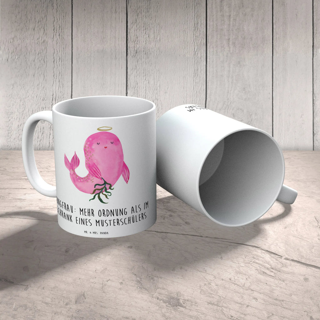 Mug Jungfrau: Mehr Ordnung als im Schrank eines Musterschülers Keramiktasse, Teetasse, Tasse, Geschenktasse, Kaffeetasse, Tasse mit Zitaten, Tasse mit Motiven, Bürotasse, Porzellantasse, Tierkreiszeichen, Sternzeichen, Horoskop, Astrologie, Aszendent