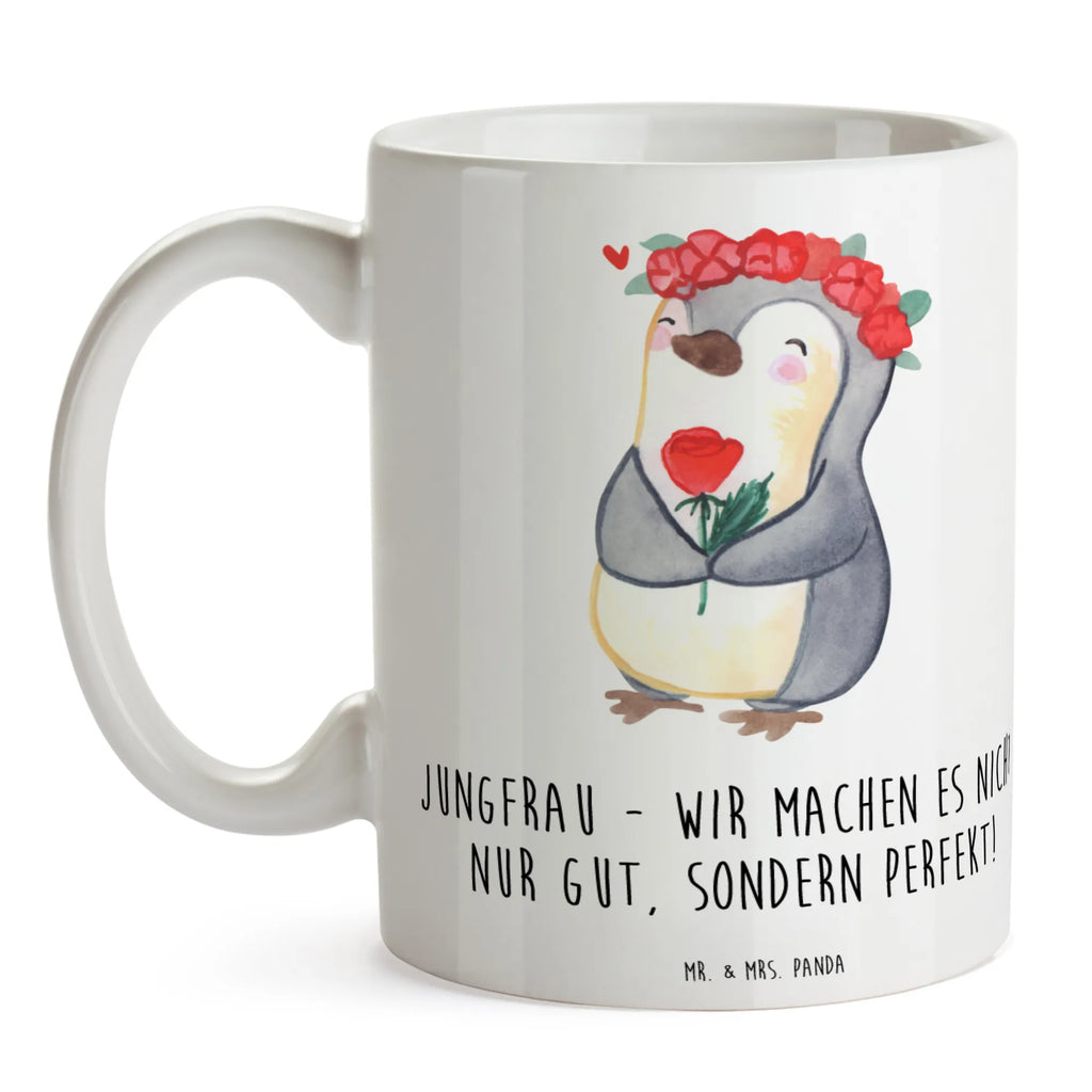 Tasse Jungfrau Perfektion Geschenktasse, Keramiktasse, Tasse, Kaffeetasse, Tasse mit Motiven, Tasse mit Zitaten, Porzellantasse, Bürotasse, Teetasse, Tierkreiszeichen, Sternzeichen, Horoskop, Astrologie, Aszendent