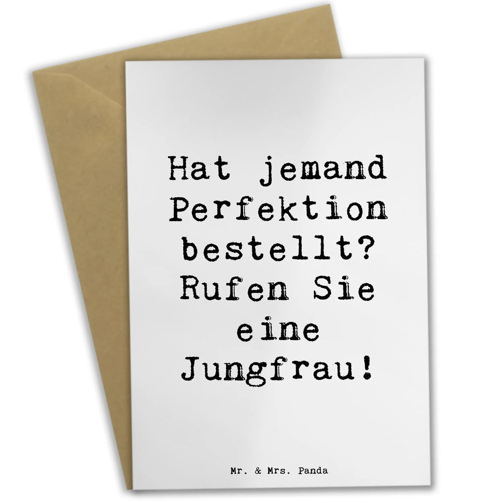 Grußkarte Spruch Jungfrau Perfektion Klappkarte, Einladungskarte, Karte, Ansichtskarten, Grußkarte, Glückwunschkarte, Hochzeitskarte, Geburtstagskarte, Tierkreiszeichen, Sternzeichen, Horoskop, Astrologie, Aszendent