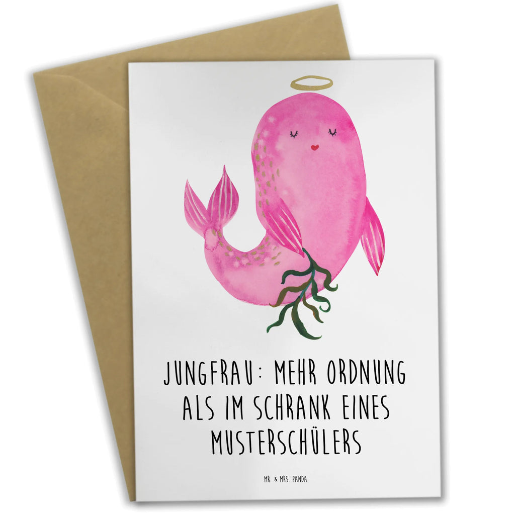 Greetings card Jungfrau: Mehr Ordnung als im Schrank eines Musterschülers Glückwunschkarte, Einladungskarte, Grußkarte, Geburtstagskarte, Hochzeitskarte, Klappkarte, Karte, Ansichtskarten, Tierkreiszeichen, Sternzeichen, Horoskop, Astrologie, Aszendent
