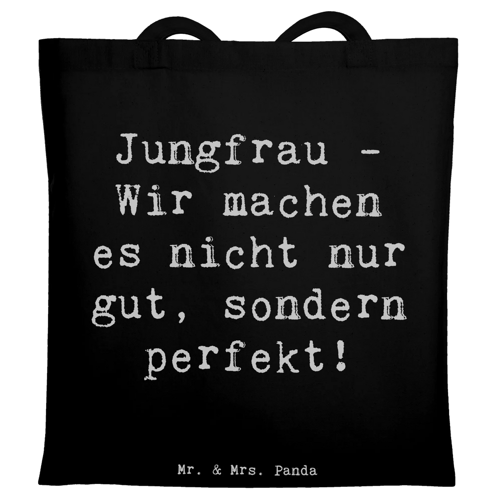 Tragetasche Spruch Jungfrau Perfektion Beuteltasche, Beutel, Einkaufstasche, Jutebeutel, Stoffbeutel, Tasche, Shopper, Umhängetasche, Strandtasche, Schultertasche, Stofftasche, Tragetasche, Badetasche, Jutetasche, Einkaufstüte, Laptoptasche, Tierkreiszeichen, Sternzeichen, Horoskop, Astrologie, Aszendent