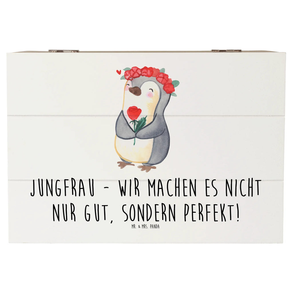 Holzkiste Jungfrau Perfektion Holzkiste, Geschenkdose, Truhe, Kiste, Geschenkbox, Schatulle, Erinnerungsbox, Schatzkiste, Erinnerungskiste, Aufbewahrungsbox, Dekokiste, XXL, Tierkreiszeichen, Sternzeichen, Horoskop, Astrologie, Aszendent