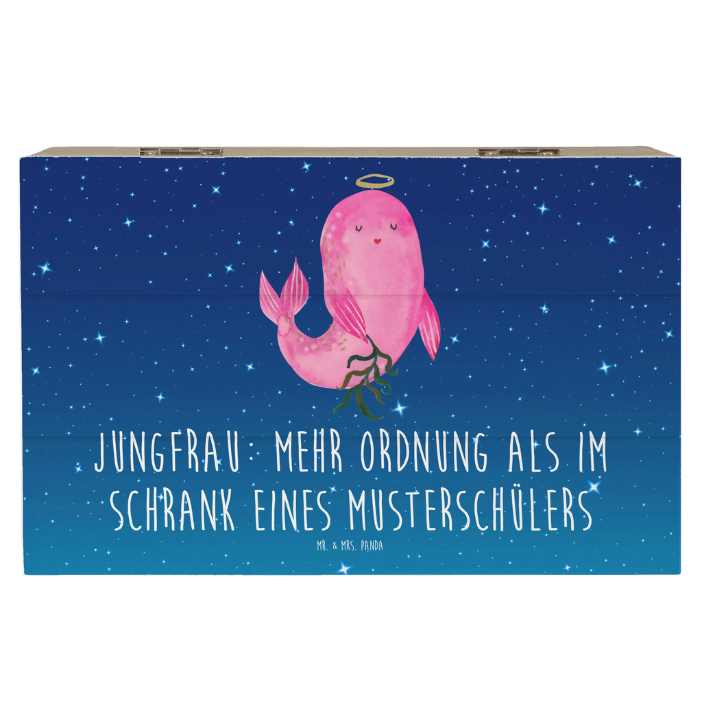 Holzkiste Jungfrau Ordnung Aufbewahrungsbox, Dekokiste, Truhe, Geschenkbox, Erinnerungskiste, Kiste, Holzkiste, Erinnerungsbox, XXL, Schatzkiste, Schatulle, Geschenkdose, Tierkreiszeichen, Sternzeichen, Horoskop, Astrologie, Aszendent