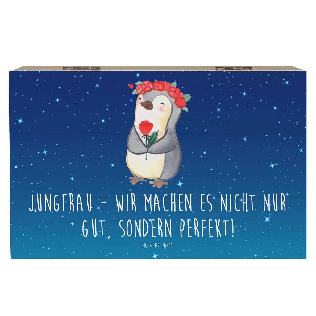 Holzkiste Jungfrau Perfektion Holzkiste, Geschenkdose, Truhe, Kiste, Geschenkbox, Schatulle, Erinnerungsbox, Schatzkiste, Erinnerungskiste, Aufbewahrungsbox, Dekokiste, XXL, Tierkreiszeichen, Sternzeichen, Horoskop, Astrologie, Aszendent