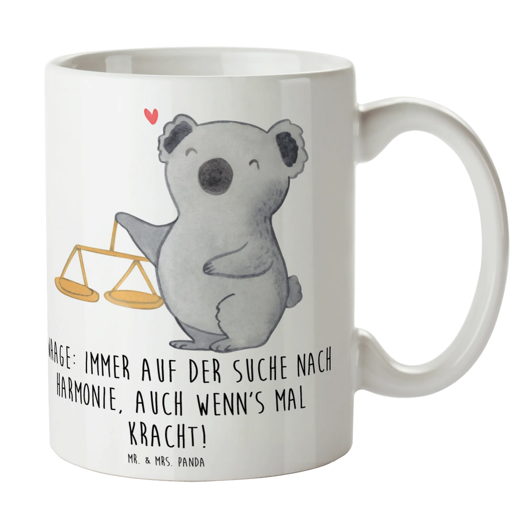 Mug Waage: Immer auf der Suche nach Harmonie, auch wenn's mal kracht! Kaffeetasse, Teetasse, Tasse mit Motiven, Bürotasse, Keramiktasse, Geschenktasse, Porzellantasse, Tasse, Tasse mit Zitaten, Tierkreiszeichen, Sternzeichen, Horoskop, Astrologie, Aszendent