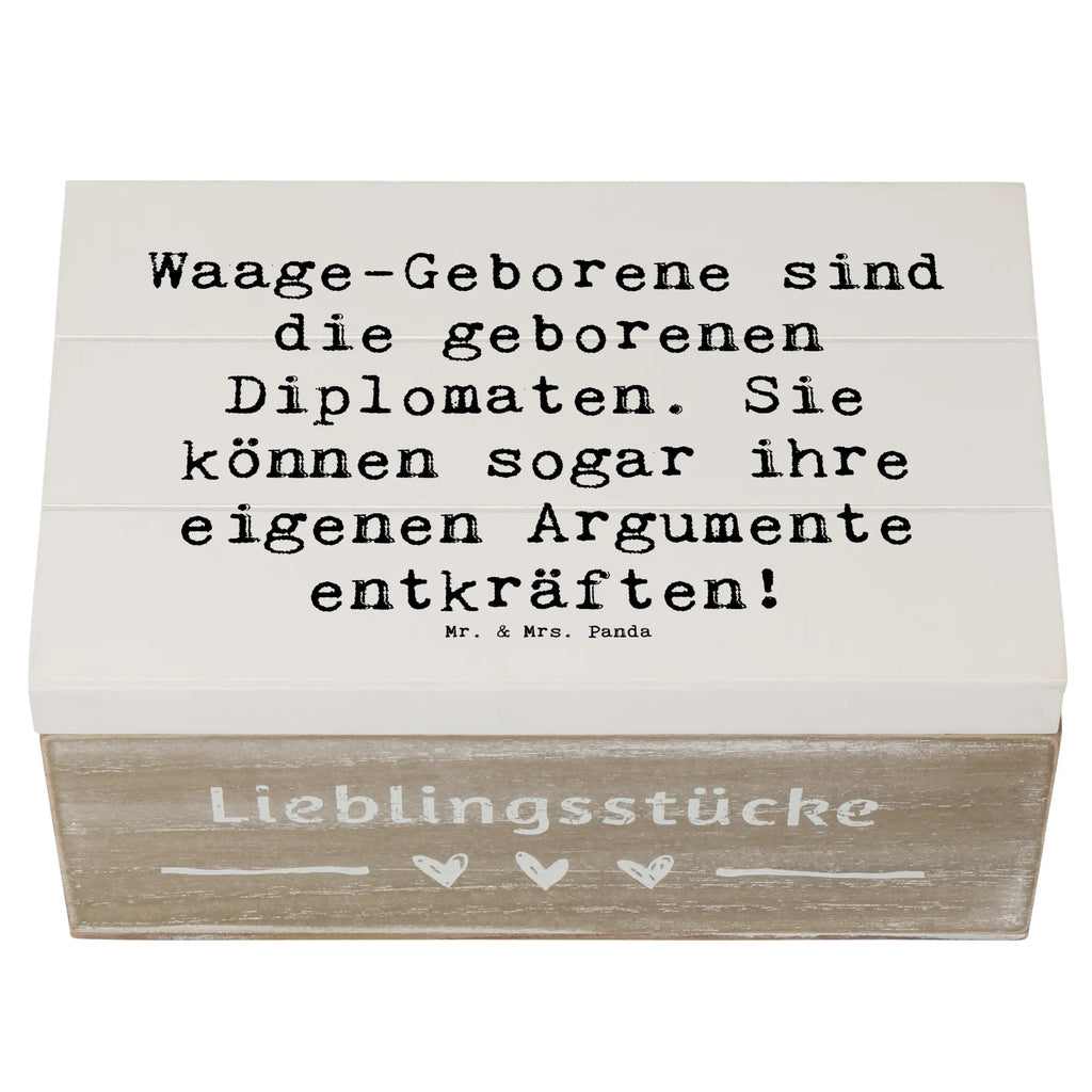 Holzkiste Spruch Diplomatische Waage XXL, Geschenkbox, Geschenkdose, Erinnerungskiste, Kiste, Aufbewahrungsbox, Truhe, Dekokiste, Schatzkiste, Erinnerungsbox, Schatulle, Holzkiste, Tierkreiszeichen, Sternzeichen, Horoskop, Astrologie, Aszendent