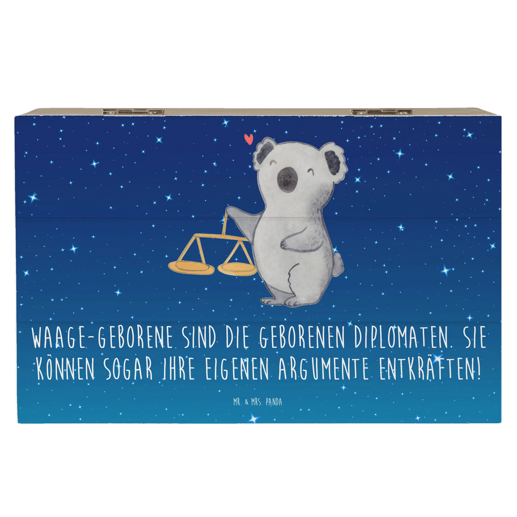 Holzkiste Diplomatische Waage Schatulle, Geschenkbox, Aufbewahrungsbox, Erinnerungsbox, XXL, Erinnerungskiste, Schatzkiste, Truhe, Kiste, Geschenkdose, Holzkiste, Dekokiste, Tierkreiszeichen, Sternzeichen, Horoskop, Astrologie, Aszendent