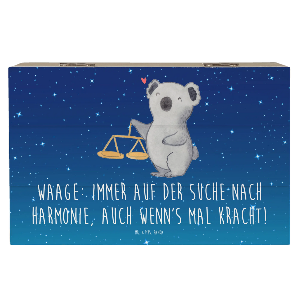 Holzkiste Waagen Harmonie Geschenkbox, Aufbewahrungsbox, Schatzkiste, Dekokiste, Erinnerungskiste, Holzkiste, Kiste, Erinnerungsbox, Geschenkdose, XXL, Schatulle, Truhe, Tierkreiszeichen, Sternzeichen, Horoskop, Astrologie, Aszendent