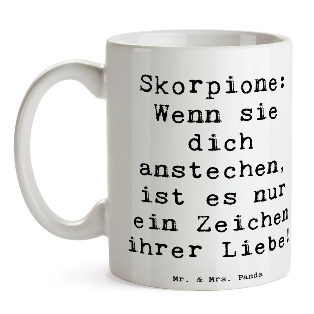 Mug Saying Skorpione: Wenn sie dich anstechen, ist es nur ein Zeichen ihrer Liebe! Bürotasse, Porzellantasse, Tasse mit Zitaten, Tasse mit Motiven, Teetasse, Keramiktasse, Geschenktasse, Kaffeetasse, Tasse, Tierkreiszeichen, Sternzeichen, Horoskop, Astrologie, Aszendent