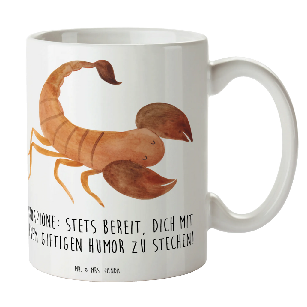 Mug Skorpione: Stets bereit, dich mit ihrem giftigen Humor zu stechen! Teetasse, Tasse mit Motiven, Kaffeetasse, Porzellantasse, Keramiktasse, Geschenktasse, Bürotasse, Tasse, Tasse mit Zitaten, Tierkreiszeichen, Sternzeichen, Horoskop, Astrologie, Aszendent