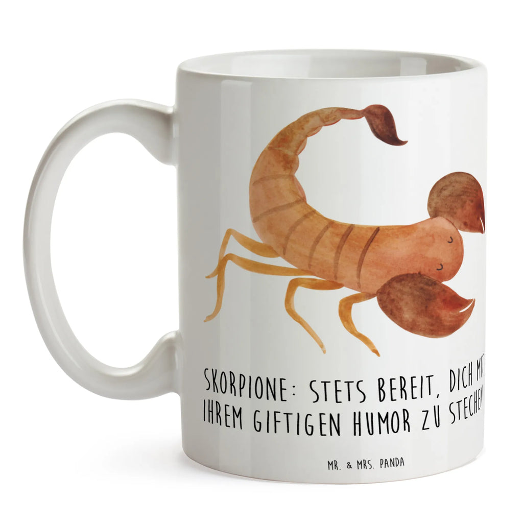 Mug Skorpione: Stets bereit, dich mit ihrem giftigen Humor zu stechen! Teetasse, Tasse mit Motiven, Kaffeetasse, Porzellantasse, Keramiktasse, Geschenktasse, Bürotasse, Tasse, Tasse mit Zitaten, Tierkreiszeichen, Sternzeichen, Horoskop, Astrologie, Aszendent