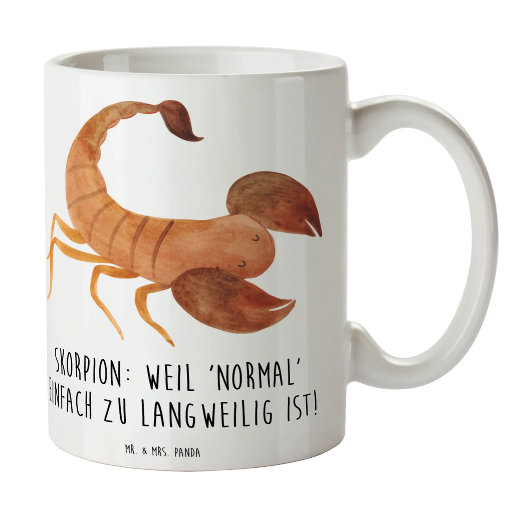 Mug Skorpion: Weil 'normal' einfach zu langweilig ist! Porzellantasse, Tasse, Tasse mit Motiven, Keramiktasse, Bürotasse, Teetasse, Kaffeetasse, Geschenktasse, Tasse mit Zitaten, Tierkreiszeichen, Sternzeichen, Horoskop, Astrologie, Aszendent
