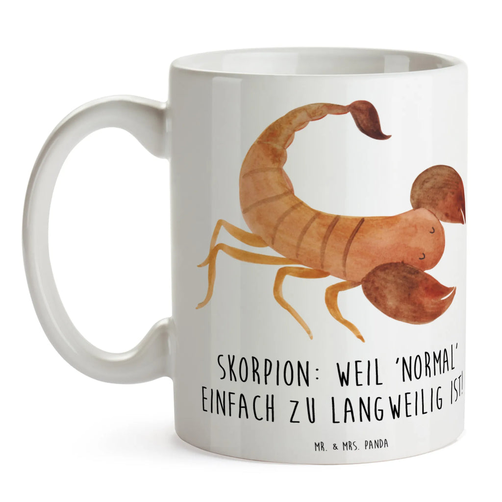 Mug Skorpion: Weil 'normal' einfach zu langweilig ist! Porzellantasse, Tasse, Tasse mit Motiven, Keramiktasse, Bürotasse, Teetasse, Kaffeetasse, Geschenktasse, Tasse mit Zitaten, Tierkreiszeichen, Sternzeichen, Horoskop, Astrologie, Aszendent