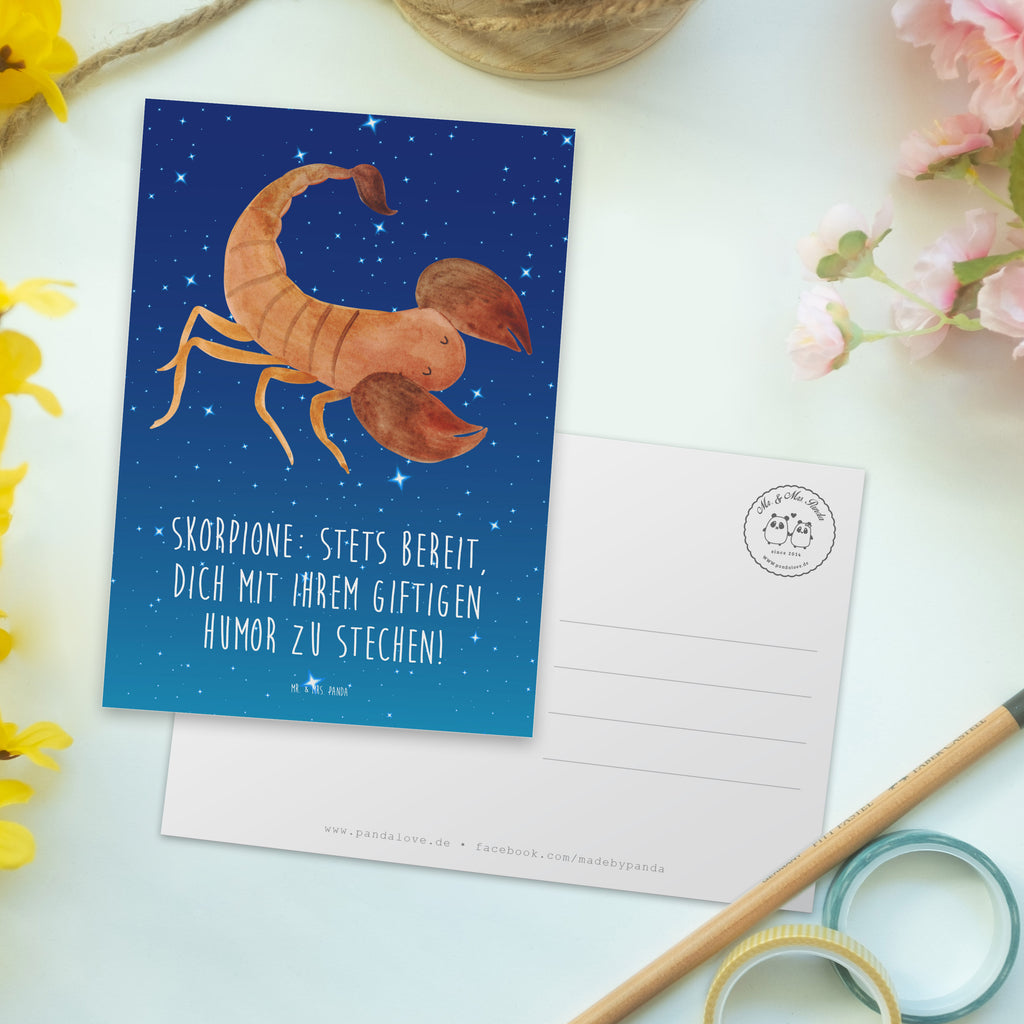 Postcard Skorpione: Stets bereit, dich mit ihrem giftigen Humor zu stechen! Einladungskarten Geburtstag, Karte, Geschenkkarte, Geburtstagskarte, Einladungskarte, Grußkarte, Einladung Geburtstag, Ansichtskarten, Einladung, Dankeskarte, Ansichtskarte, Postkarte, Tierkreiszeichen, Sternzeichen, Horoskop, Astrologie, Aszendent