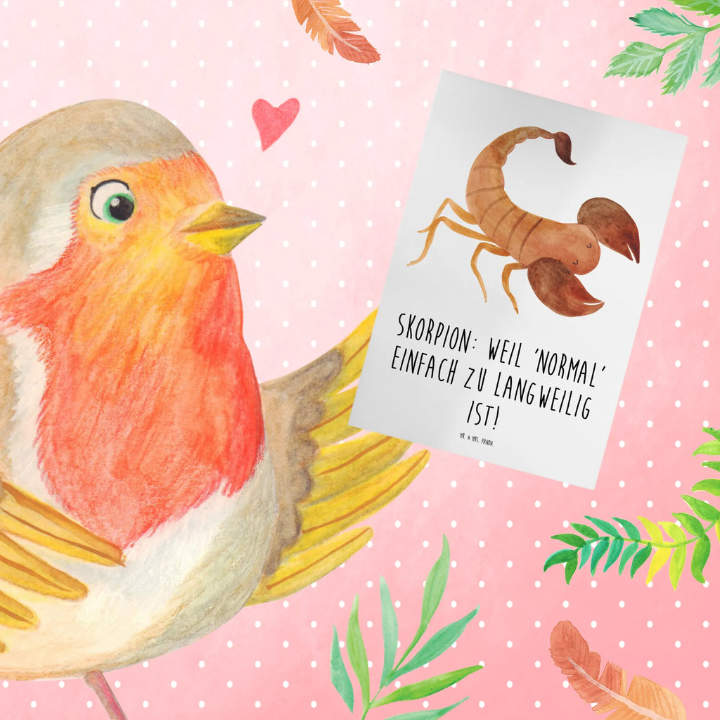 Grußkarte Skorpion Unikat Glückwunschkarte, Grußkarte, Hochzeitskarte, Klappkarte, Ansichtskarten, Geburtstagskarte, Karte, Einladungskarte, Tierkreiszeichen, Sternzeichen, Horoskop, Astrologie, Aszendent