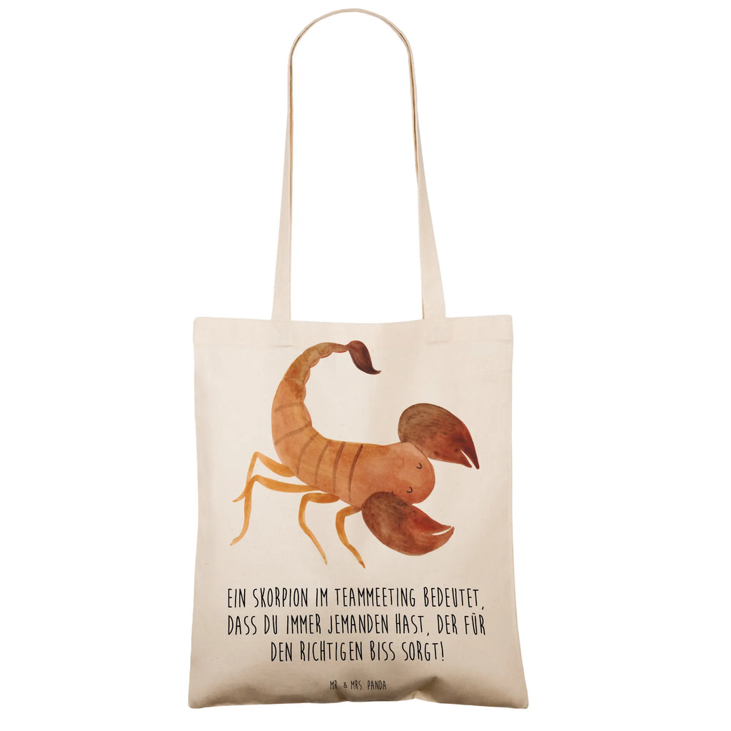 Tote bag Ein Skorpion im Teammeeting bedeutet, dass du immer jemanden hast, der für den richtigen Biss sorgt! Beuteltasche, Shopper, Einkaufstasche, Schultertasche, Strandtasche, Stoffbeutel, Beutel, Jutebeutel, Badetasche, Stofftasche, Jutetasche, Laptoptasche, Tragetasche, Tasche, Einkaufstüte, Umhängetasche, Tierkreiszeichen, Sternzeichen, Horoskop, Astrologie, Aszendent