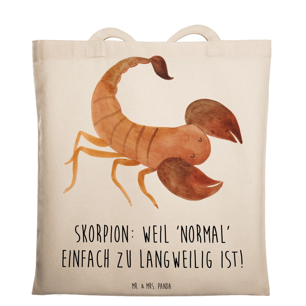 Tote bag Skorpion: Weil 'normal' einfach zu langweilig ist! Einkaufstüte, Schultertasche, Einkaufstasche, Stoffbeutel, Beuteltasche, Beutel, Jutetasche, Tasche, Umhängetasche, Stofftasche, Badetasche, Shopper, Jutebeutel, Tragetasche, Laptoptasche, Strandtasche, Tierkreiszeichen, Sternzeichen, Horoskop, Astrologie, Aszendent