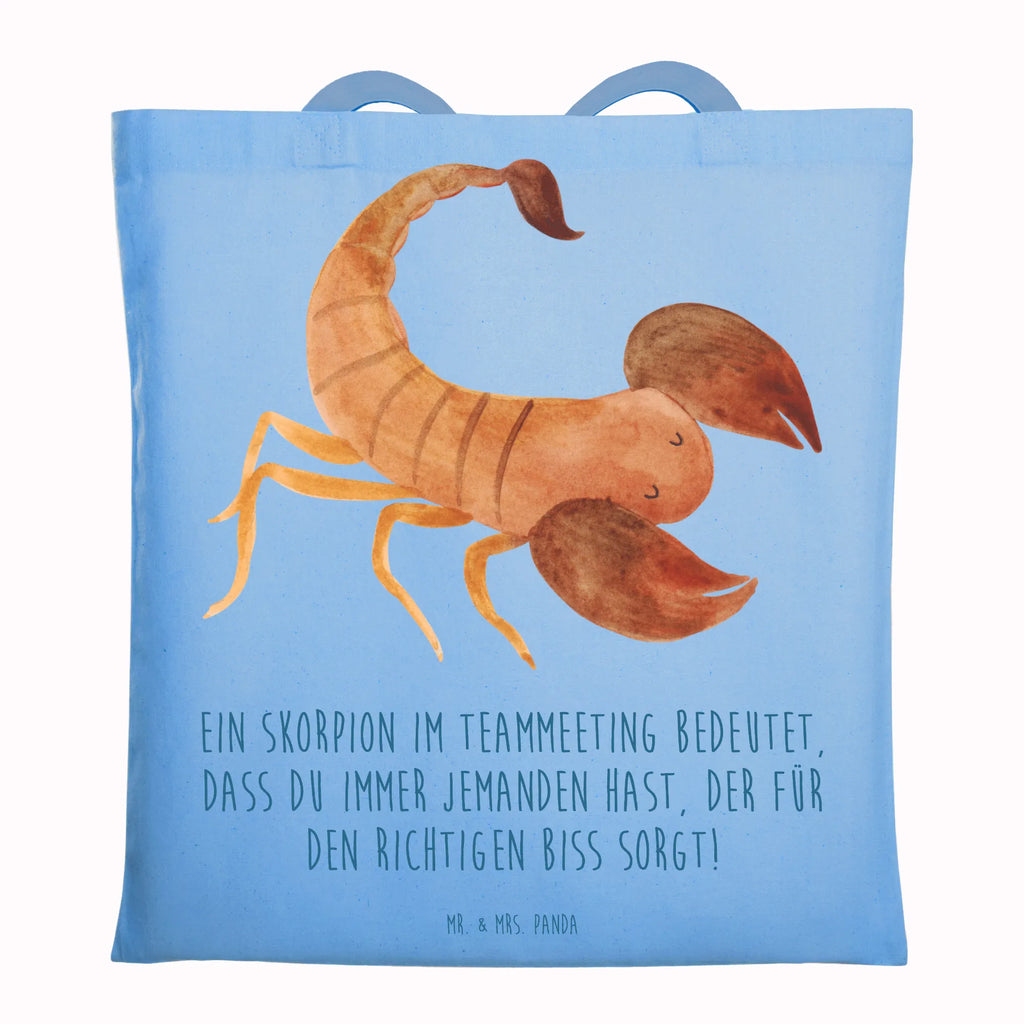 Tote bag Ein Skorpion im Teammeeting bedeutet, dass du immer jemanden hast, der für den richtigen Biss sorgt! Beuteltasche, Shopper, Einkaufstasche, Schultertasche, Strandtasche, Stoffbeutel, Beutel, Jutebeutel, Badetasche, Stofftasche, Jutetasche, Laptoptasche, Tragetasche, Tasche, Einkaufstüte, Umhängetasche, Tierkreiszeichen, Sternzeichen, Horoskop, Astrologie, Aszendent