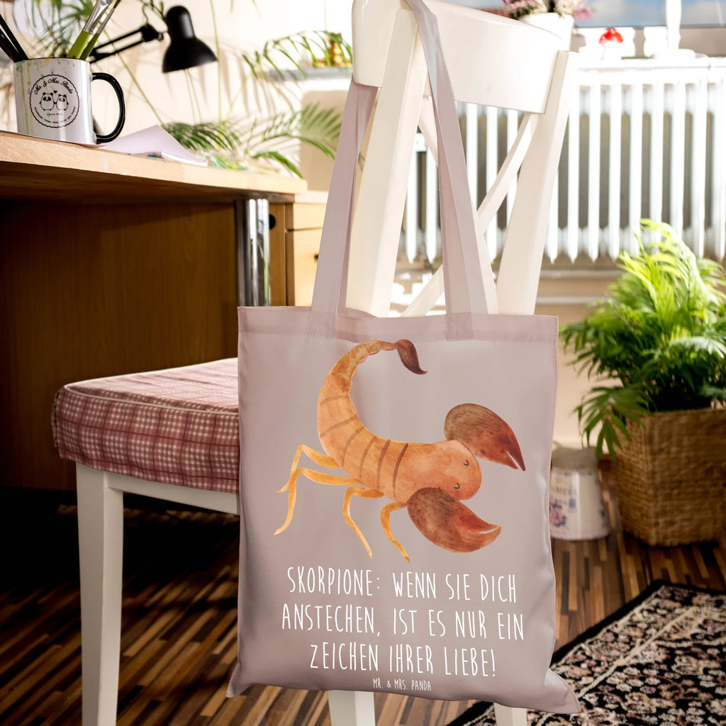 Tragetasche Skorpion Liebe Jutetasche, Stofftasche, Laptoptasche, Schultertasche, Stoffbeutel, Tasche, Einkaufstasche, Einkaufstüte, Jutebeutel, Strandtasche, Beutel, Tragetasche, Shopper, Umhängetasche, Badetasche, Beuteltasche, Tierkreiszeichen, Sternzeichen, Horoskop, Astrologie, Aszendent