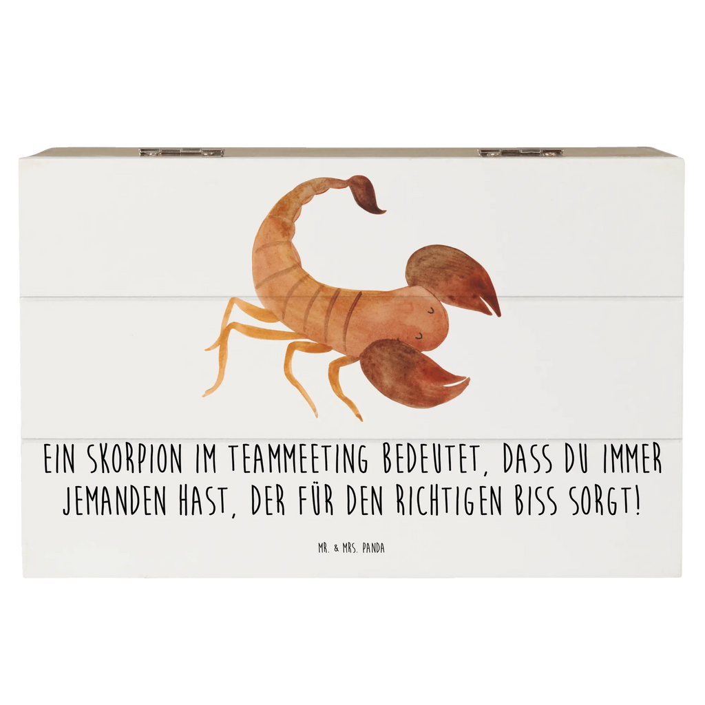 Wooden chest Ein Skorpion im Teammeeting bedeutet, dass du immer jemanden hast, der für den richtigen Biss sorgt! Geschenkbox, Aufbewahrungsbox, Kiste, Truhe, XXL, Schatulle, Erinnerungsbox, Holzkiste, Dekokiste, Geschenkdose, Schatzkiste, Erinnerungskiste, Tierkreiszeichen, Sternzeichen, Horoskop, Astrologie, Aszendent