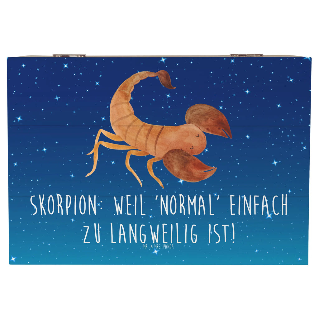 Holzkiste Skorpion Unikat Schatzkiste, Aufbewahrungsbox, Geschenkbox, Erinnerungskiste, Erinnerungsbox, Schatulle, XXL, Holzkiste, Truhe, Kiste, Geschenkdose, Dekokiste, Tierkreiszeichen, Sternzeichen, Horoskop, Astrologie, Aszendent