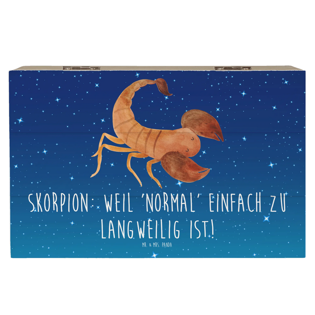 Holzkiste Skorpion Unikat Schatzkiste, Aufbewahrungsbox, Geschenkbox, Erinnerungskiste, Erinnerungsbox, Schatulle, XXL, Holzkiste, Truhe, Kiste, Geschenkdose, Dekokiste, Tierkreiszeichen, Sternzeichen, Horoskop, Astrologie, Aszendent