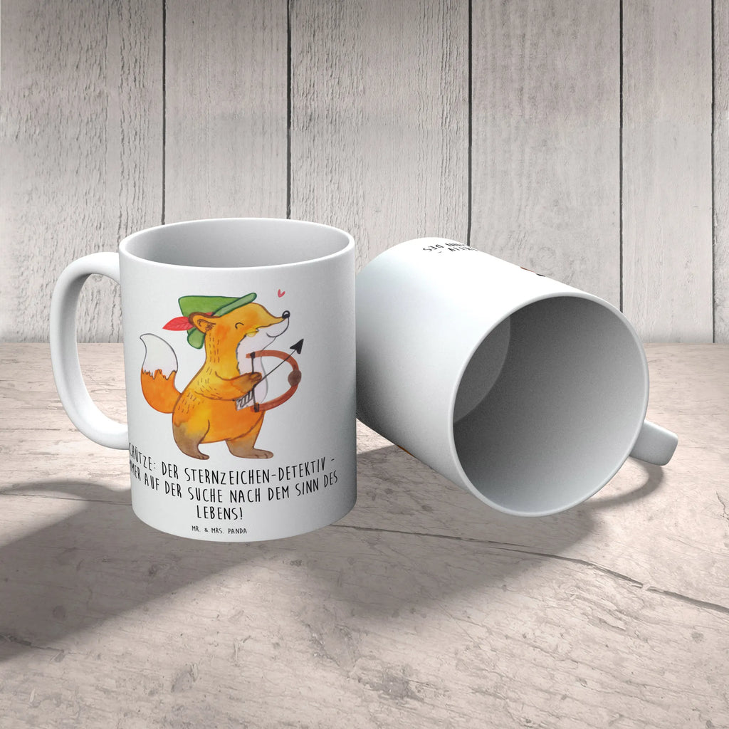 Tasse Schützenblick Kaffeetasse, Bürotasse, Geschenktasse, Tasse mit Motiven, Teetasse, Tasse mit Zitaten, Tasse, Porzellantasse, Keramiktasse, Tierkreiszeichen, Sternzeichen, Horoskop, Astrologie, Aszendent