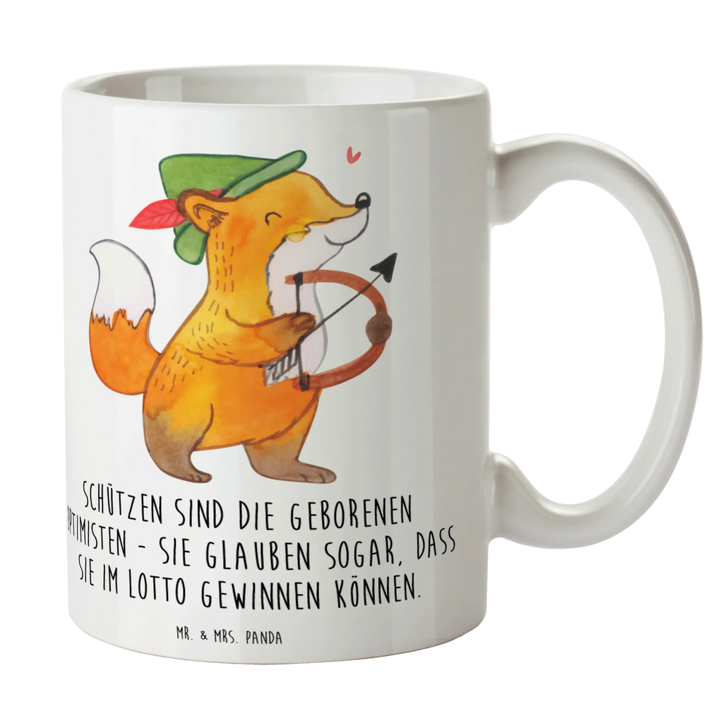 Mug Schützen sind die geborenen Optimisten - sie glauben sogar, dass sie im Lotto gewinnen können. Bürotasse, Tasse mit Zitaten, Kaffeetasse, Tasse, Keramiktasse, Porzellantasse, Teetasse, Tasse mit Motiven, Geschenktasse, Tierkreiszeichen, Sternzeichen, Horoskop, Astrologie, Aszendent