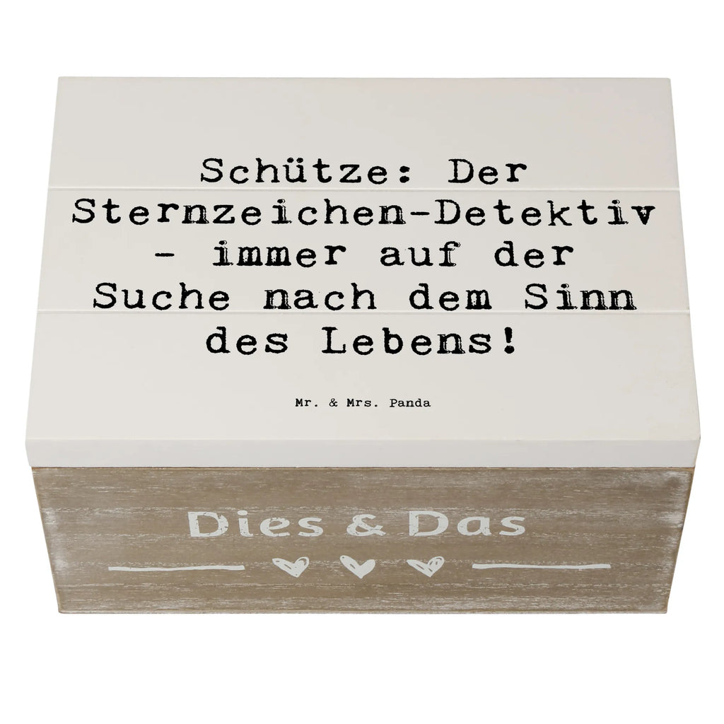 Holzkiste Spruch Schützenblick Schatzkiste, Aufbewahrungsbox, Geschenkdose, Truhe, Geschenkbox, Holzkiste, Schatulle, XXL, Kiste, Erinnerungsbox, Erinnerungskiste, Dekokiste, Tierkreiszeichen, Sternzeichen, Horoskop, Astrologie, Aszendent