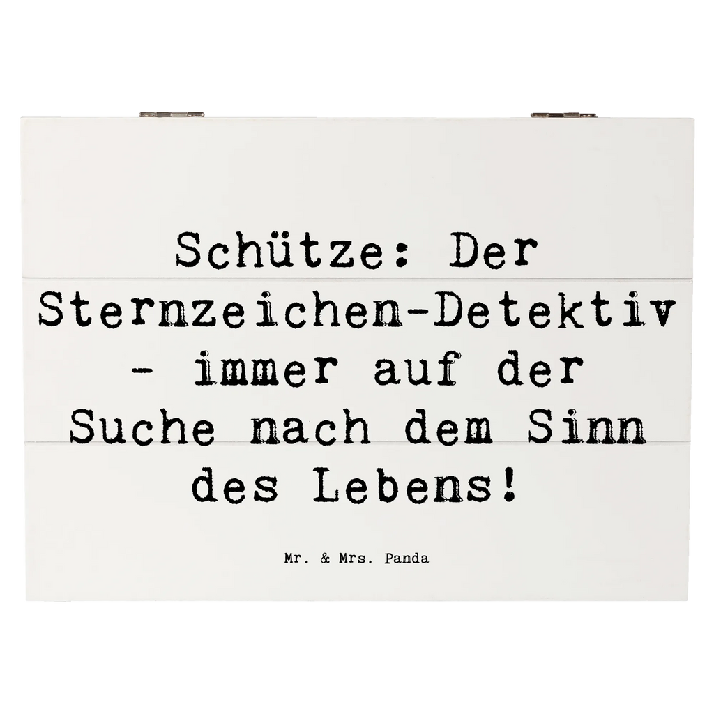 Holzkiste Spruch Schützenblick Schatzkiste, Aufbewahrungsbox, Geschenkdose, Truhe, Geschenkbox, Holzkiste, Schatulle, XXL, Kiste, Erinnerungsbox, Erinnerungskiste, Dekokiste, Tierkreiszeichen, Sternzeichen, Horoskop, Astrologie, Aszendent