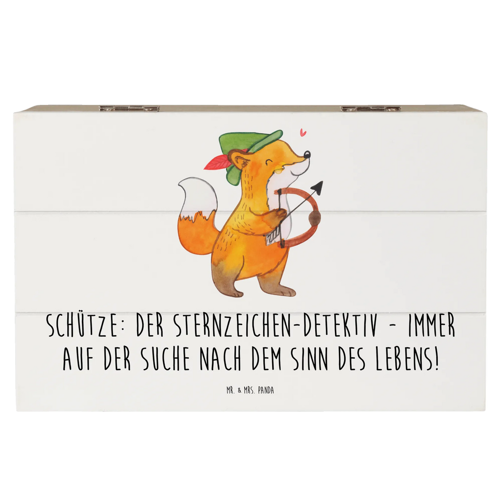 Holzkiste Schützenblick Schatzkiste, Dekokiste, Holzkiste, Schatulle, Geschenkdose, Kiste, Aufbewahrungsbox, Geschenkbox, Erinnerungsbox, XXL, Erinnerungskiste, Truhe, Tierkreiszeichen, Sternzeichen, Horoskop, Astrologie, Aszendent