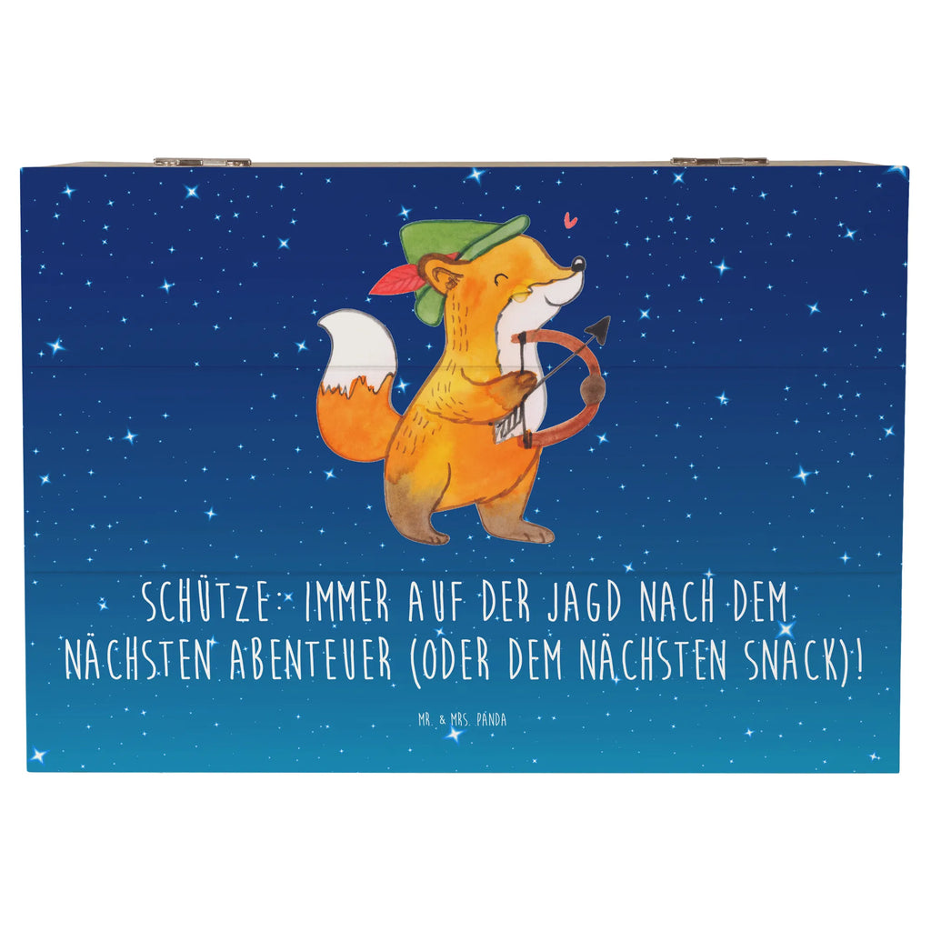 Holzkiste Abenteuer Schütze XXL, Kiste, Erinnerungskiste, Schatzkiste, Holzkiste, Geschenkdose, Erinnerungsbox, Truhe, Geschenkbox, Dekokiste, Schatulle, Aufbewahrungsbox, Tierkreiszeichen, Sternzeichen, Horoskop, Astrologie, Aszendent