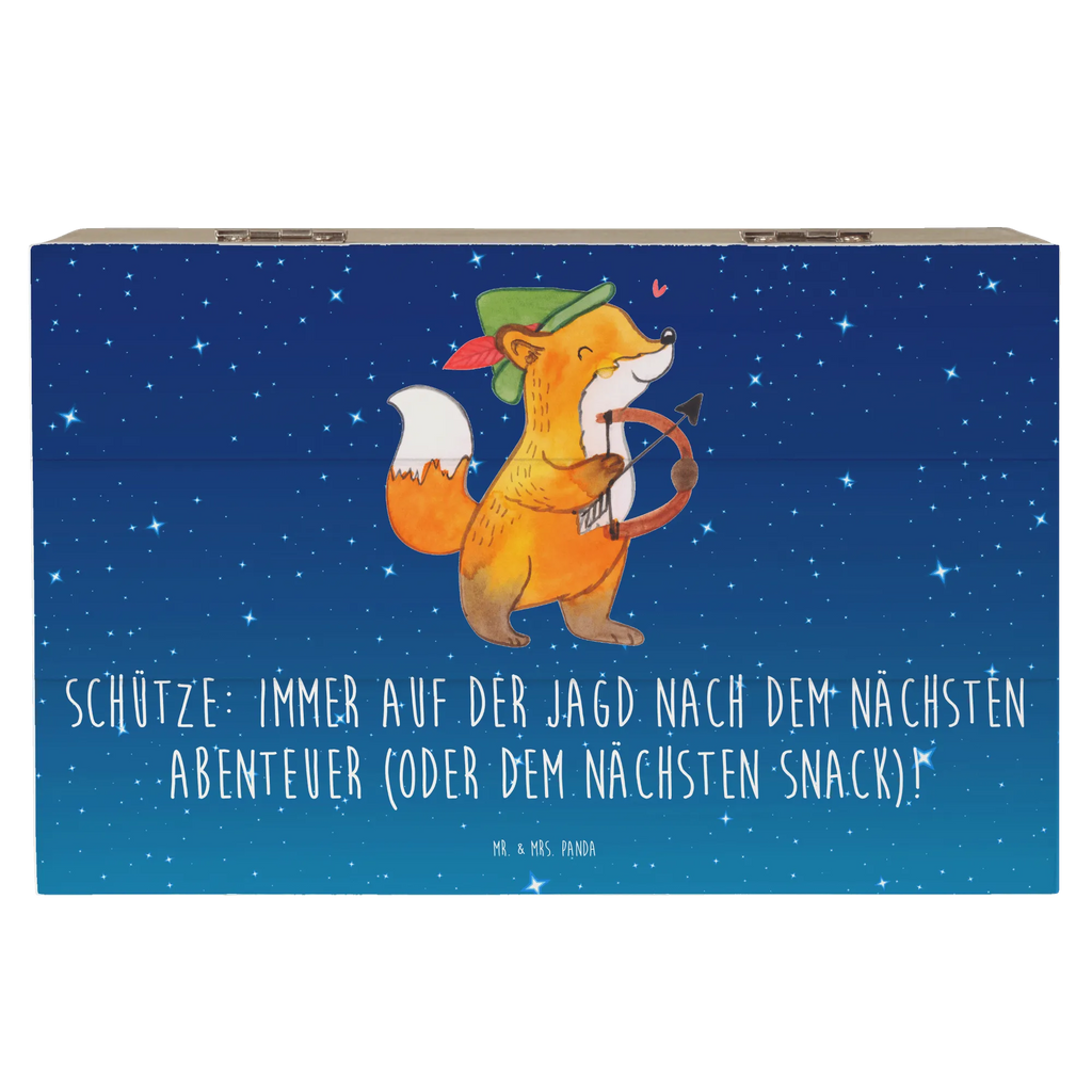 Holzkiste Abenteuer Schütze XXL, Kiste, Erinnerungskiste, Schatzkiste, Holzkiste, Geschenkdose, Erinnerungsbox, Truhe, Geschenkbox, Dekokiste, Schatulle, Aufbewahrungsbox, Tierkreiszeichen, Sternzeichen, Horoskop, Astrologie, Aszendent