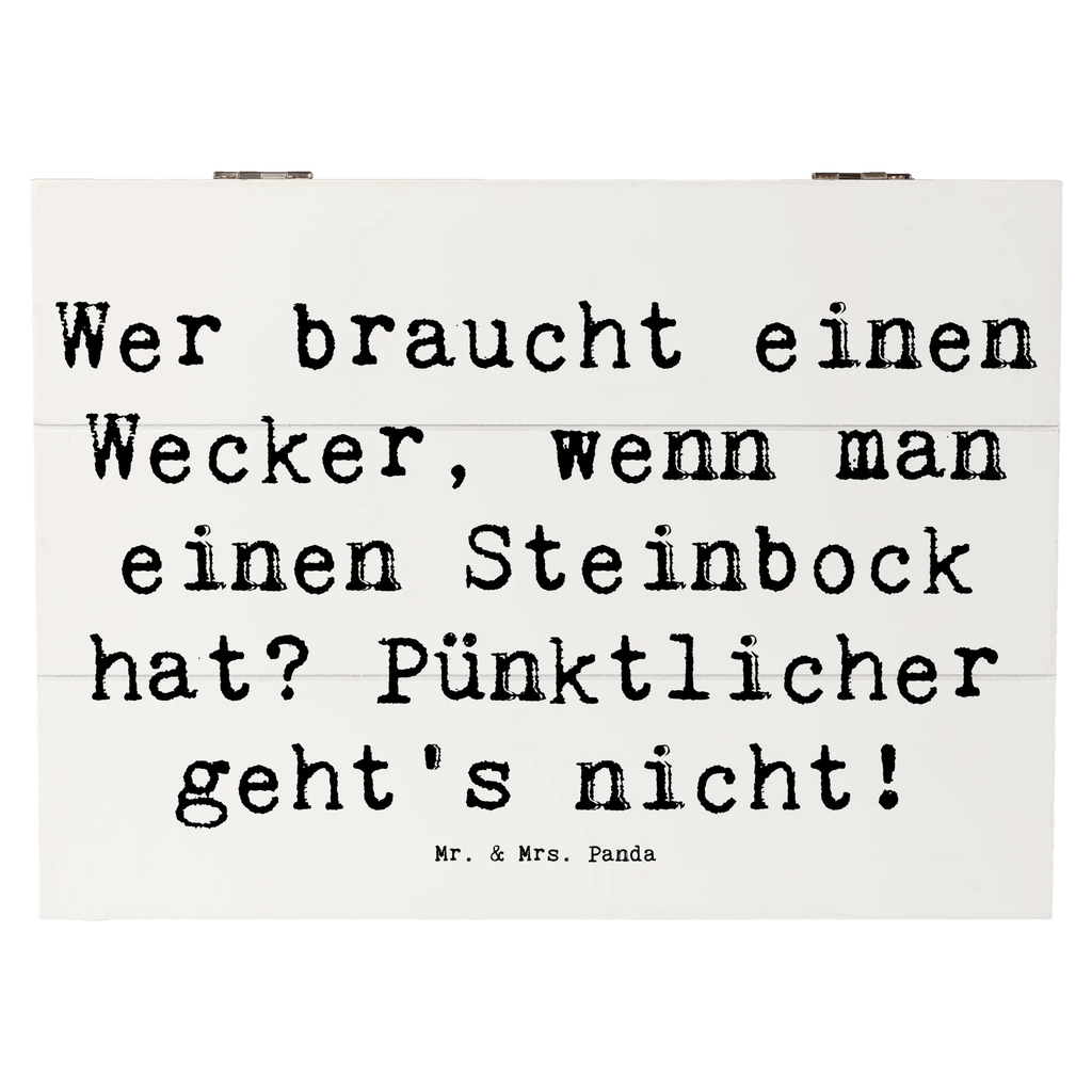 Holzkiste Spruch Steinbock Wecker Schatulle, Truhe, XXL, Erinnerungskiste, Erinnerungsbox, Dekokiste, Geschenkdose, Kiste, Schatzkiste, Holzkiste, Aufbewahrungsbox, Geschenkbox, Tierkreiszeichen, Sternzeichen, Horoskop, Astrologie, Aszendent
