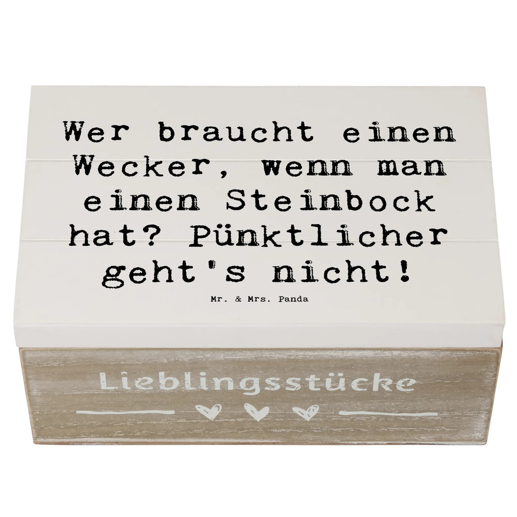 Holzkiste Spruch Steinbock Wecker Schatulle, Truhe, XXL, Erinnerungskiste, Erinnerungsbox, Dekokiste, Geschenkdose, Kiste, Schatzkiste, Holzkiste, Aufbewahrungsbox, Geschenkbox, Tierkreiszeichen, Sternzeichen, Horoskop, Astrologie, Aszendent