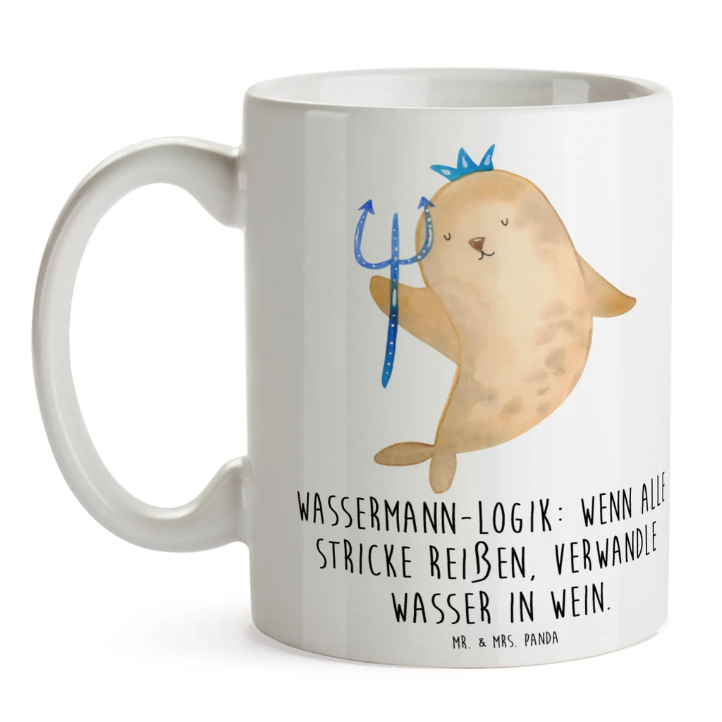 Tasse Wassermann Logik Tasse, Bürotasse, Porzellantasse, Tasse mit Motiven, Tasse mit Zitaten, Kaffeetasse, Teetasse, Keramiktasse, Geschenktasse, Tierkreiszeichen, Sternzeichen, Horoskop, Astrologie, Aszendent