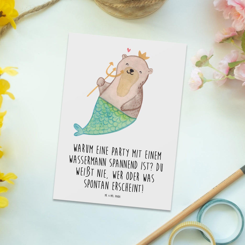 Postcard Warum eine Party mit einem Wassermann spannend ist? Du weißt nie, wer oder was spontan erscheint! Geburtstagskarte, Einladungskarten Geburtstag, Einladungskarte, Ansichtskarten, Karte, Dankeskarte, Einladung Geburtstag, Geschenkkarte, Postkarte, Einladung, Grußkarte, Ansichtskarte, Tierkreiszeichen, Sternzeichen, Horoskop, Astrologie, Aszendent