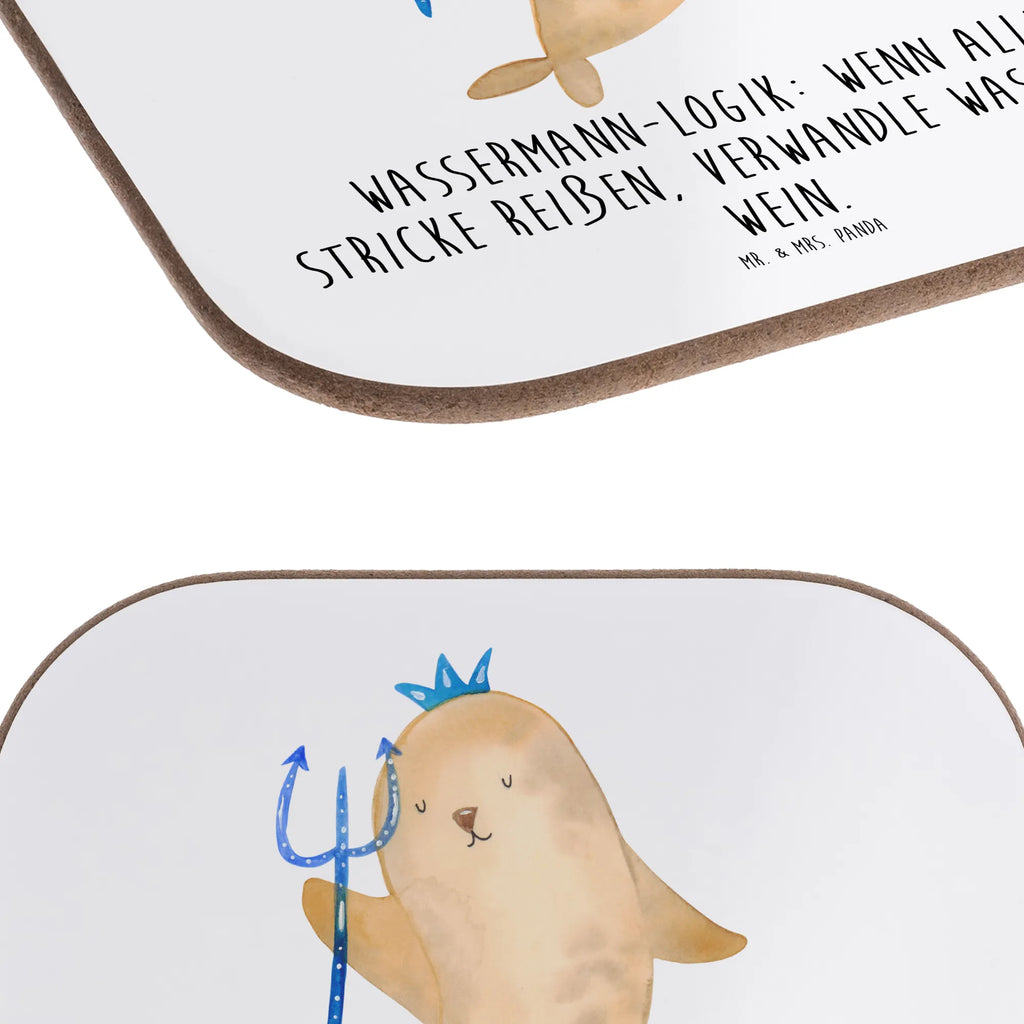 Square coaster Wassermann-Logik: Wenn alle Stricke reißen, verwandle Wasser in Wein. Untersetzer für Gläser, Glasuntersetzer, Tassen Untersetzer, Getränkeuntersetzer, Holzuntersetzer, Korkuntersetzer, Untersetzer aus Holz, Untersetzer, Untersetzer Holz, Untersetzer Design, Untersetzer Gläser, Bierdeckel, Tierkreiszeichen, Sternzeichen, Horoskop, Astrologie, Aszendent