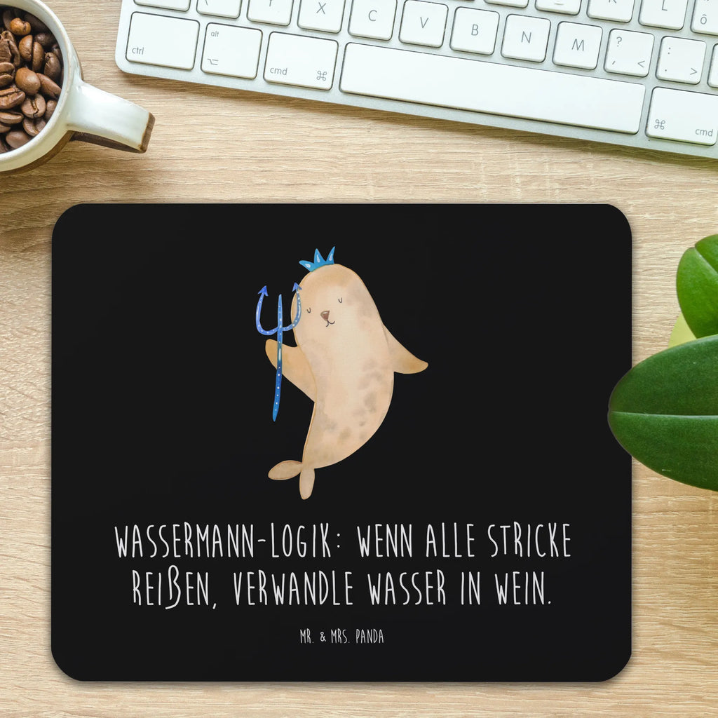 Mouse mat Wassermann-Logik: Wenn alle Stricke reißen, verwandle Wasser in Wein. Einzigartiges Mauspad, Mousepad, PC Zubehör, Büroausstattung, Mausunterlage, Designer Mauspad, Computer zubehör, Arbeitszimmer, Mauspad, Mauspad Büro, Tierkreiszeichen, Sternzeichen, Horoskop, Astrologie, Aszendent