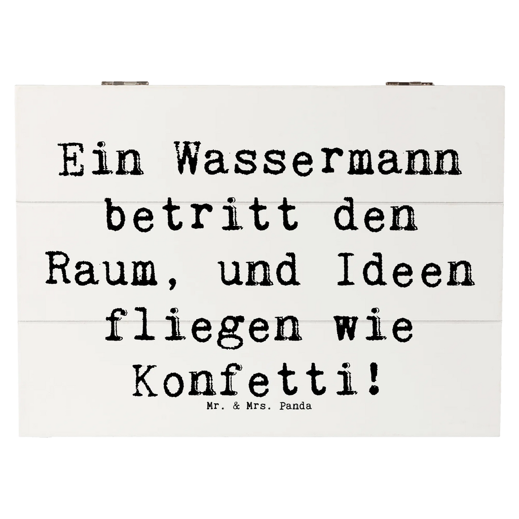Holzkiste Spruch Wassermann Ideenflug Kiste, Dekokiste, Holzkiste, Truhe, Geschenkbox, Schatulle, Schatzkiste, Aufbewahrungsbox, Geschenkdose, Erinnerungsbox, XXL, Erinnerungskiste, Tierkreiszeichen, Sternzeichen, Horoskop, Astrologie, Aszendent