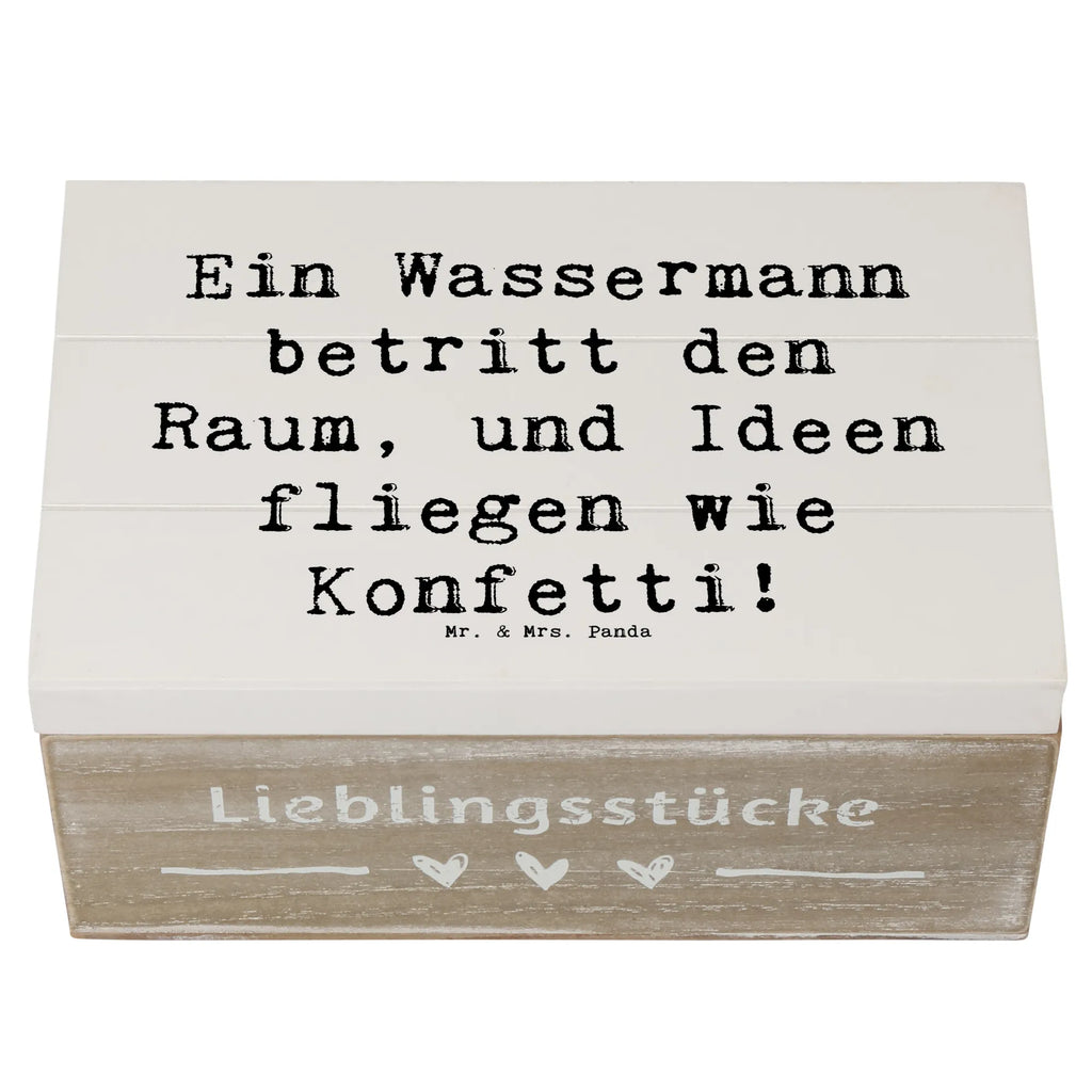 Holzkiste Spruch Wassermann Ideenflug Kiste, Dekokiste, Holzkiste, Truhe, Geschenkbox, Schatulle, Schatzkiste, Aufbewahrungsbox, Geschenkdose, Erinnerungsbox, XXL, Erinnerungskiste, Tierkreiszeichen, Sternzeichen, Horoskop, Astrologie, Aszendent