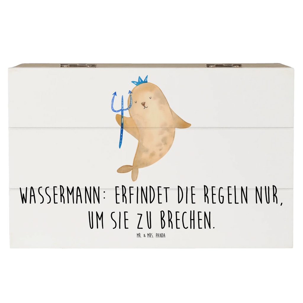Holzkiste Wassermann Freigeist Erinnerungsbox, Dekokiste, Erinnerungskiste, Geschenkdose, Aufbewahrungsbox, Schatzkiste, Truhe, Schatulle, Holzkiste, Kiste, Geschenkbox, XXL, Tierkreiszeichen, Sternzeichen, Horoskop, Astrologie, Aszendent