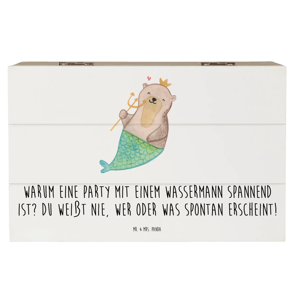 Holzkiste Wassermann Party Schatzkiste, Dekokiste, Holzkiste, Erinnerungskiste, Aufbewahrungsbox, Erinnerungsbox, Kiste, Truhe, Schatulle, Geschenkbox, Geschenkdose, XXL, Tierkreiszeichen, Sternzeichen, Horoskop, Astrologie, Aszendent