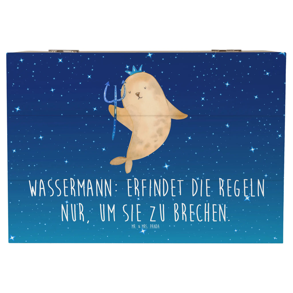 Holzkiste Wassermann Freigeist Erinnerungsbox, Dekokiste, Erinnerungskiste, Geschenkdose, Aufbewahrungsbox, Schatzkiste, Truhe, Schatulle, Holzkiste, Kiste, Geschenkbox, XXL, Tierkreiszeichen, Sternzeichen, Horoskop, Astrologie, Aszendent