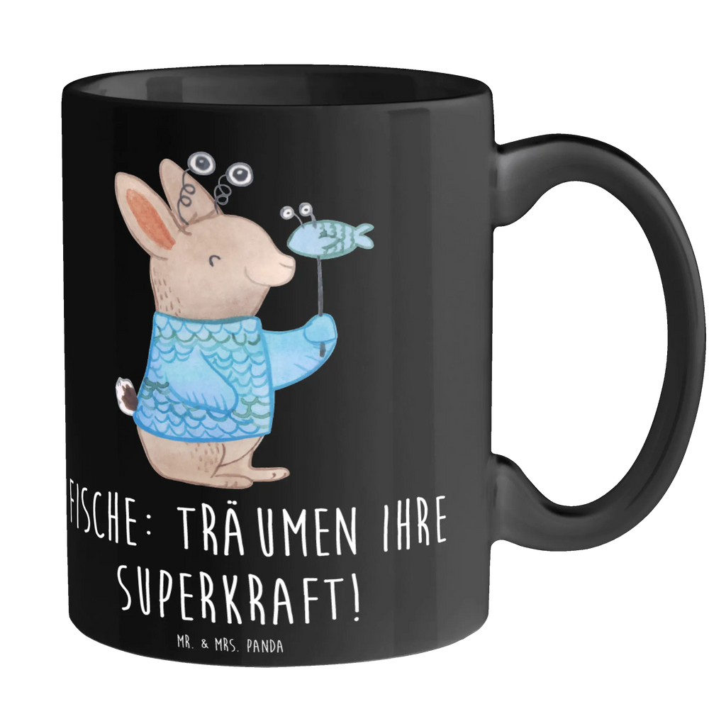 Mug Fische: Träumen ihre Superkraft! Tasse mit Motiven, Tasse, Geschenktasse, Tasse mit Zitaten, Keramiktasse, Teetasse, Porzellantasse, Kaffeetasse, Bürotasse, Tierkreiszeichen, Sternzeichen, Horoskop, Astrologie, Aszendent