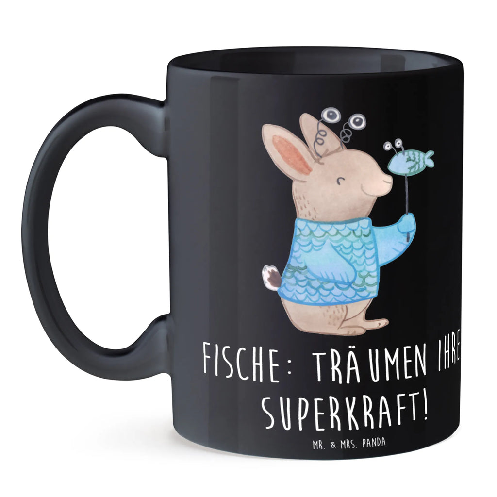 Mug Fische: Träumen ihre Superkraft! Tasse mit Motiven, Tasse, Geschenktasse, Tasse mit Zitaten, Keramiktasse, Teetasse, Porzellantasse, Kaffeetasse, Bürotasse, Tierkreiszeichen, Sternzeichen, Horoskop, Astrologie, Aszendent