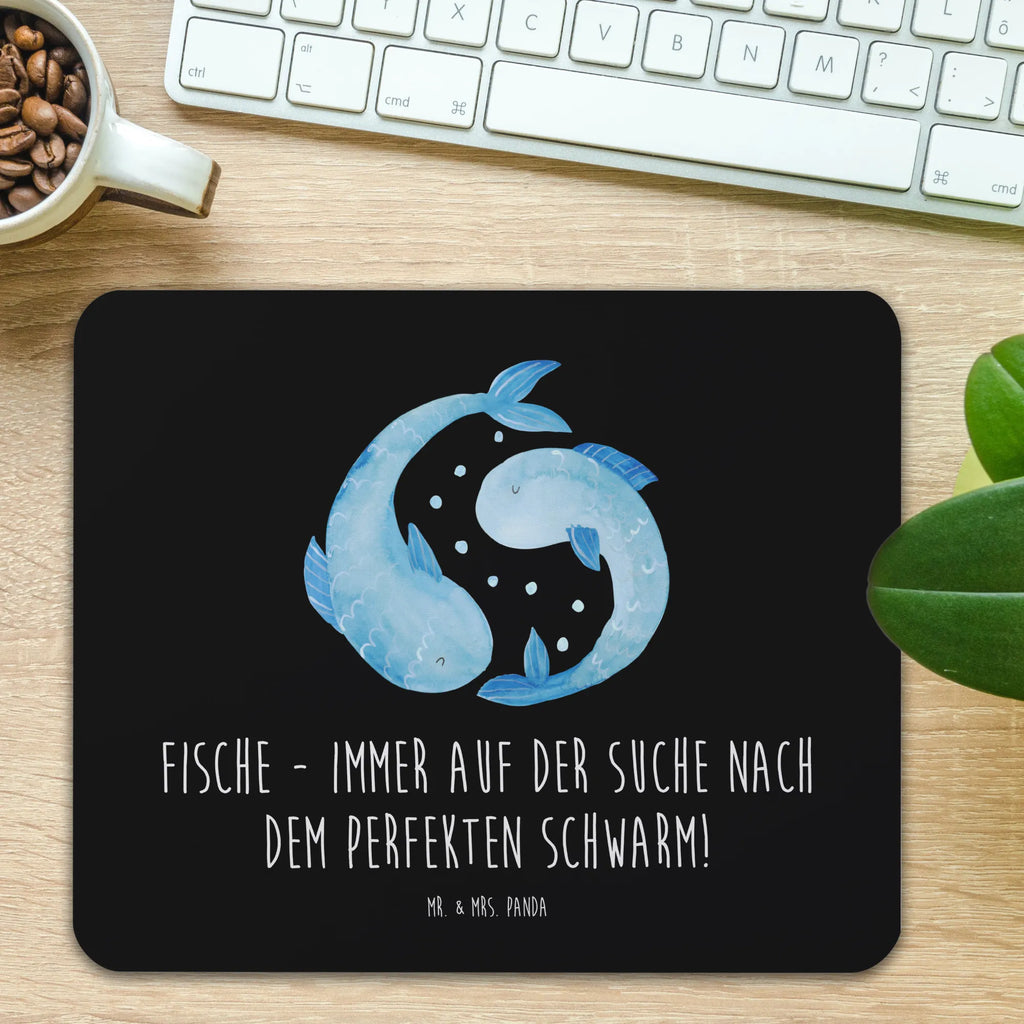 Mouse mat Fische - immer auf der Suche nach dem perfekten Schwarm! Designer Mauspad, Mauspad, Mousepad, PC Zubehör, Arbeitszimmer, Einzigartiges Mauspad, Mauspad Büro, Büroausstattung, Mausunterlage, Computer zubehör, Tierkreiszeichen, Sternzeichen, Horoskop, Astrologie, Aszendent