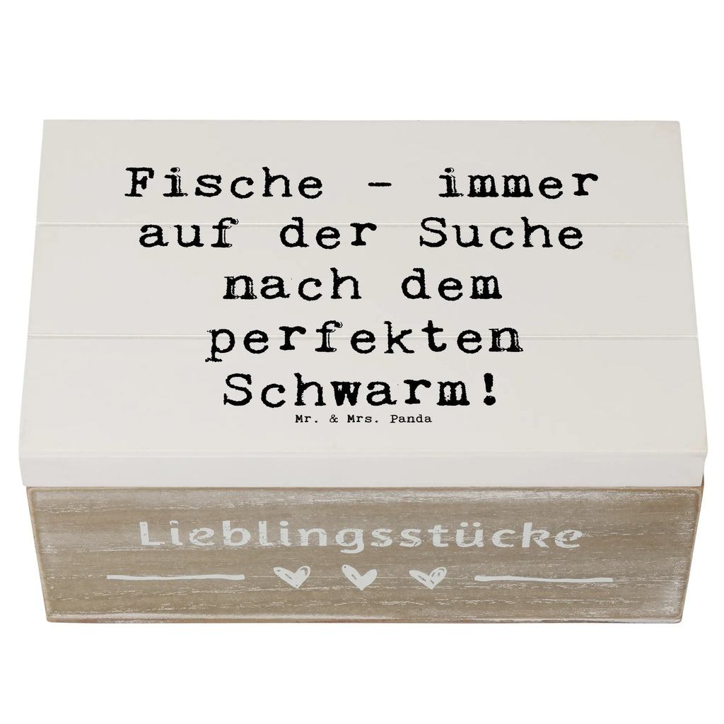 Holzkiste Spruch Fische Schwarm Geschenkdose, Schatulle, XXL, Geschenkbox, Erinnerungskiste, Erinnerungsbox, Truhe, Dekokiste, Aufbewahrungsbox, Holzkiste, Kiste, Schatzkiste, Tierkreiszeichen, Sternzeichen, Horoskop, Astrologie, Aszendent