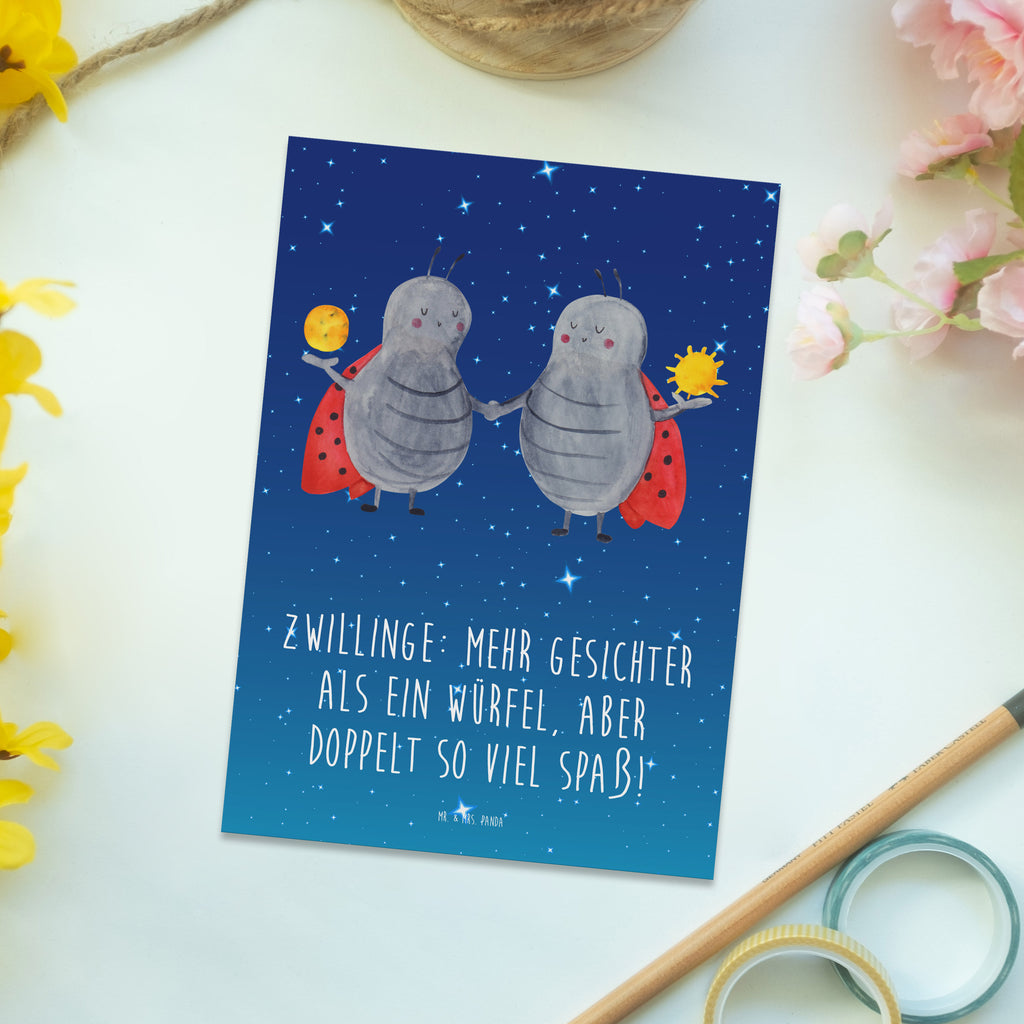 Postkarte Zwillinge Spaß Grußkarte, Einladung, Geburtstagskarte, Dankeskarte, Karte, Postkarte, Ansichtskarte, Geschenkkarte, Einladungskarten Geburtstag, Ansichtskarten, Einladung Geburtstag, Einladungskarte, Tierkreiszeichen, Sternzeichen, Horoskop, Astrologie, Aszendent